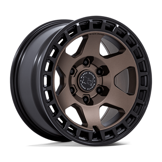 Black Rhino BR022 BAHARI Burnt Bronze W/ Matte Blk-Lp off-road monoblock wheel design.