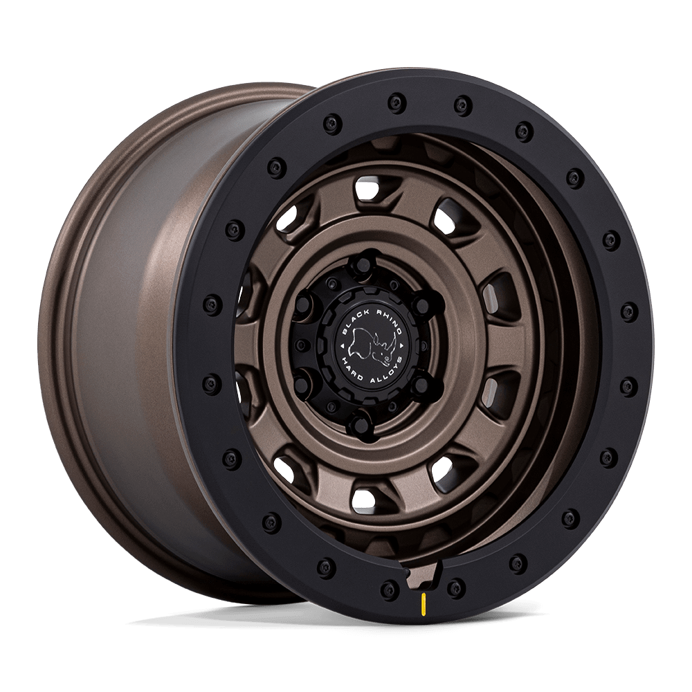 Black Rhino BR023 XPLORER Burnt Bronze W/ Matte Blk-Lp wheel showcasing rugged style and design features.