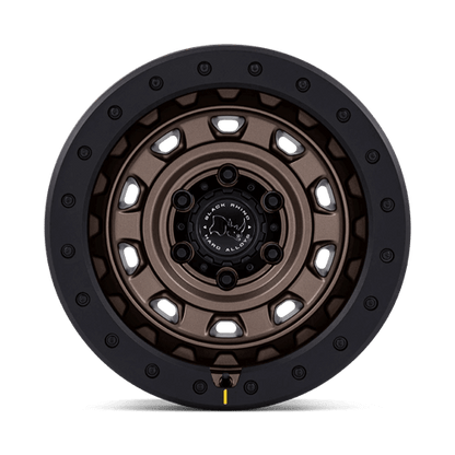 Black Rhino BR023 XPLORER Burnt Bronze W/ Matte Blk-Lp wheel with 10-spoke design and removable rock guard ring.