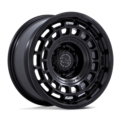 Black Rhino BR024 AWOL Matte Black wheel showcasing its matte black finish and unique design features.