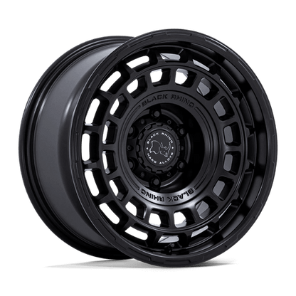 Black Rhino BR024 AWOL Matte Black wheel showcasing its rugged design and matte finish.