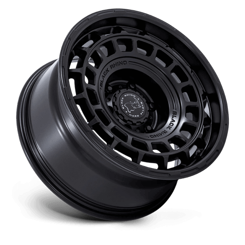 Black Rhino BR024 AWOL Matte Black wheel showcasing its sleek design and durable finish.