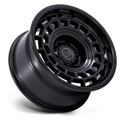 Black Rhino BR024 AWOL Matte Black wheel showcasing its sleek design and durable finish.