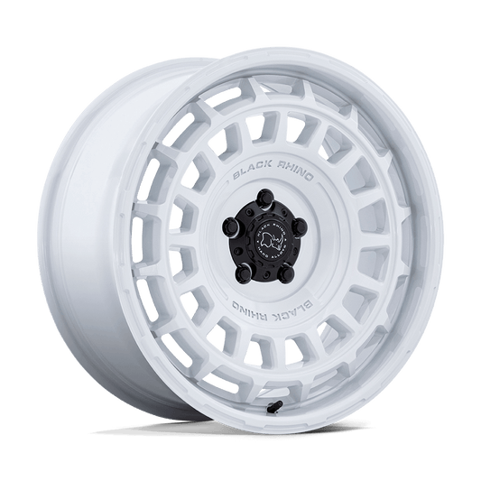 Black Rhino BR024 AWOL Gloss White wheel showing sleek design and durable construction.