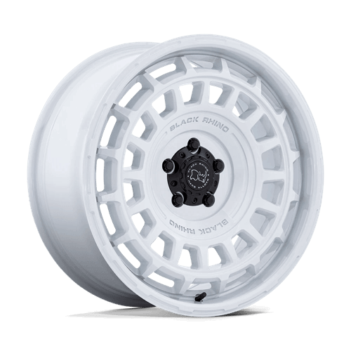 Black Rhino BR024 AWOL Gloss White custom wheel showing detailed design and finish.