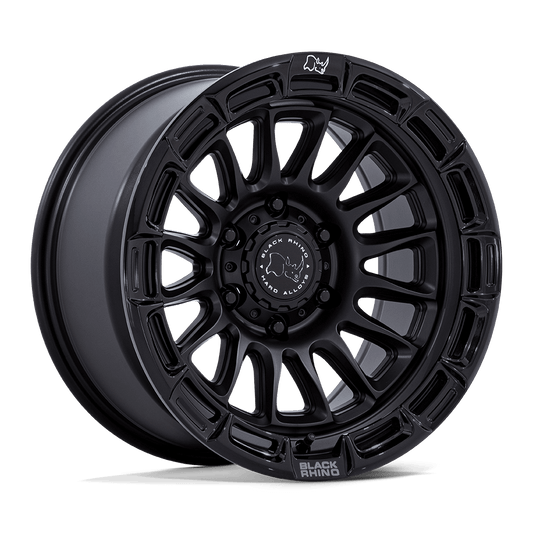 Black Rhino BR025 RIVAL Matte Black W/ Gloss Blk-Lp wheel showcasing aggressive design and robust construction.