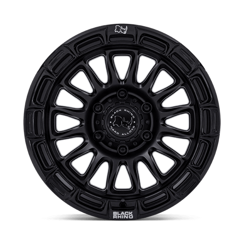 Black Rhino BR025 RIVAL Matte Black W/ Gloss Blk-Lp wheel featuring aggressive fang-inspired design and robust construction.