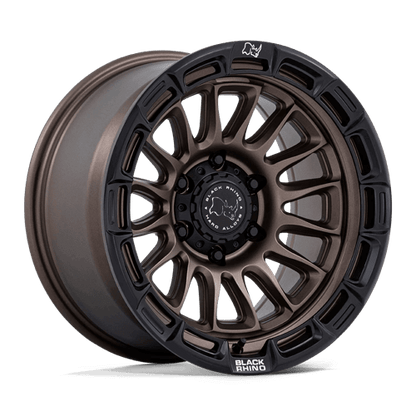 Black Rhino BR025 RIVAL Burnt Bronze W/ Matte Blk-Lp, rugged wheel with aggressive design for off-road performance.