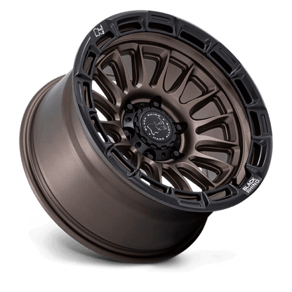 Black Rhino BR025 RIVAL Burnt Bronze W/ Matte Blk-Lp wheel showcasing aggressive design and robust construction.