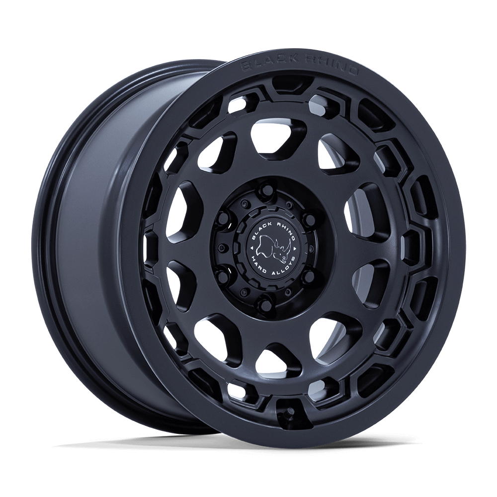 Black Rhino BR026 CONGO Matte Black wheel showcasing rugged design and durable performance for expeditionary vehicles.