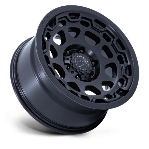 Black Rhino BR026 CONGO Matte Black wheel featuring rugged multi-spoke design and bold lip.