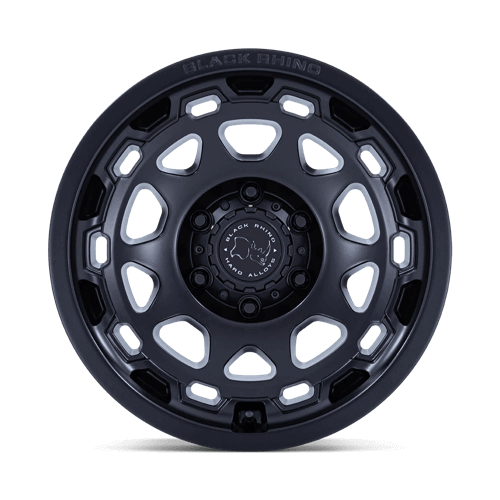 Black Rhino BR026 CONGO Matte Black wheel featuring rugged multi-spoke design and bold lip for expeditionary vehicles.