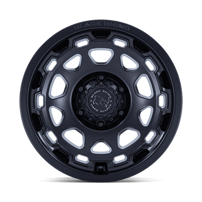 Black Rhino BR026 CONGO Matte Black wheel featuring rugged multi-spoke design and bold lip for expeditionary vehicles.