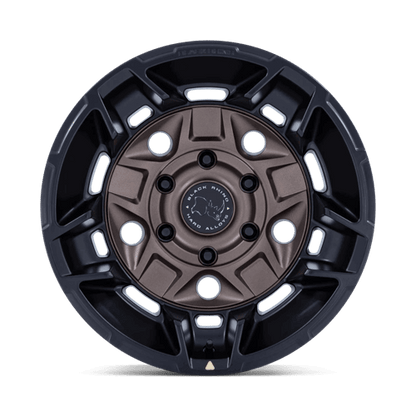 Black Rhino BR028 GUARD Burnt Bronze W/ Matte Blk-Lp wheel featuring a bold five-spoke design and 3D lip.