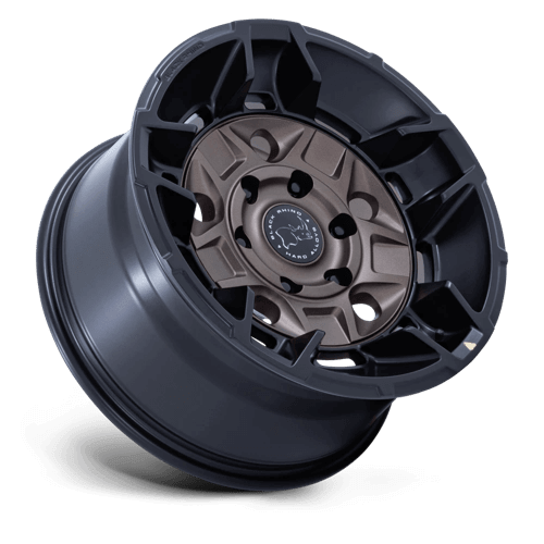 Black Rhino BR028 GUARD Burnt Bronze W/ Matte Blk-Lp wheel featuring five-spoke design and rugged off-road styling.