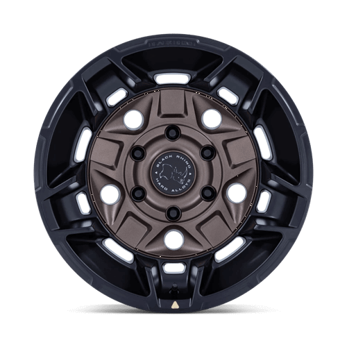 Black Rhino BR028 GUARD Burnt Bronze W/ Matte Blk-Lp wheel with a bold five-spoke design and 3D lip.