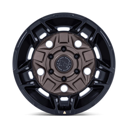 Black Rhino BR028 GUARD Burnt Bronze W/ Matte Blk-Lp wheel with a bold five-spoke design and 3D lip.