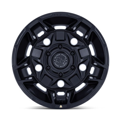 Black Rhino BR028 GUARD Matte Black wheel, featuring bold five-spoke design and off-road durability for all terrains.