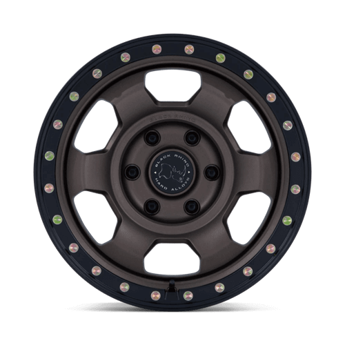Black Rhino BR029 TROOPER Burnt Bronze W/ Matte Blk-Lp wheel with rugged design for 4x4 vehicles.