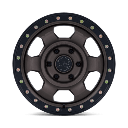 Black Rhino BR029 TROOPER Burnt Bronze W/ Matte Blk-Lp wheel with rugged design for 4x4 vehicles.