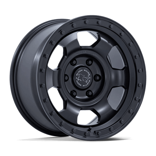 Black Rhino BR029 TROOPER Matte Black wheel designed for rugged overland adventures.