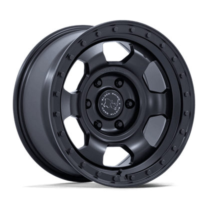 Black Rhino BR029 TROOPER Matte Black wheel designed for rugged overland adventures.