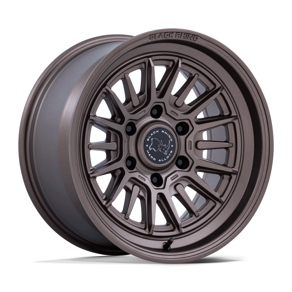 Black Rhino BR030 TALEO Burnt Bronze off-road wheel with split-six design and reinforced structure.