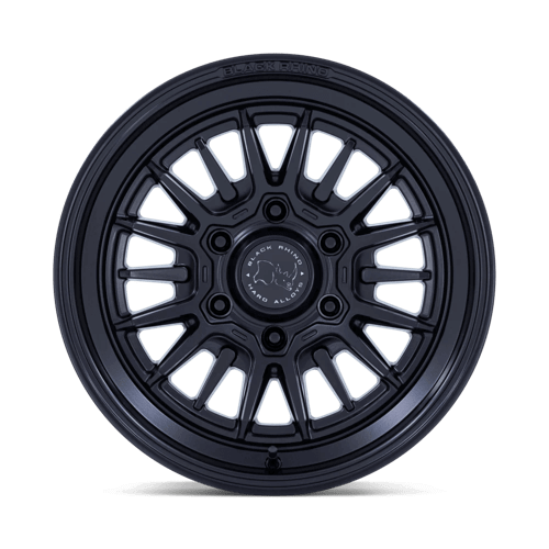 Black Rhino BR030 TALEO Matte Black wheel with reinforced split-six design for off-road strength.