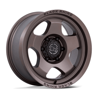 Black Rhino BR031 SOL Burnt Bronze wheel showcasing strong five-spoke design, perfect for off-road adventures.