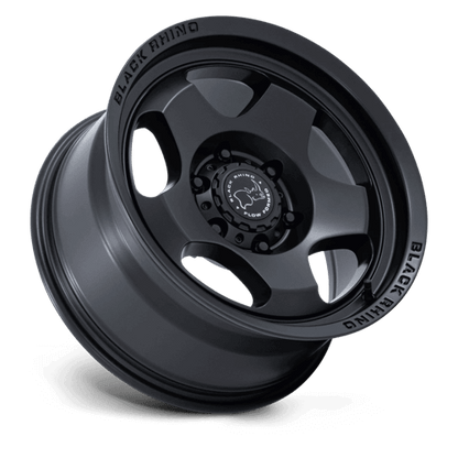 Black Rhino BR031 SOL Matte Black wheel showcasing a bold five-spoke design and durable finish.