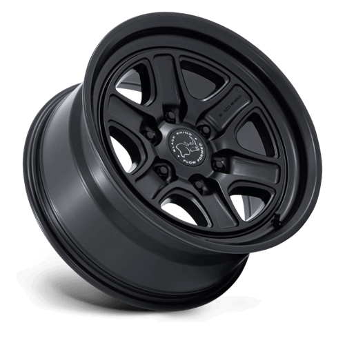 Black Rhino BR032 ECHO Matte Black wheel showcasing Flow Formed Technology and classic off-road design.