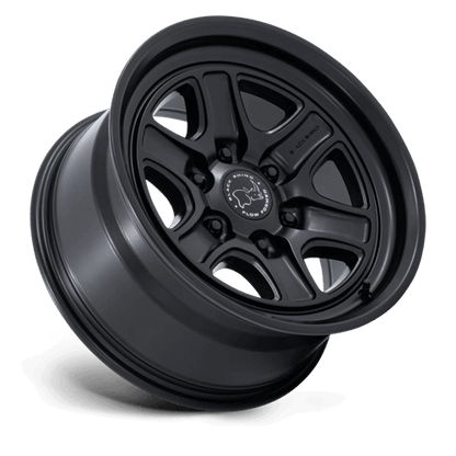 Black Rhino BR032 ECHO Matte Black wheel showcasing Flow Formed Technology and classic off-road design.