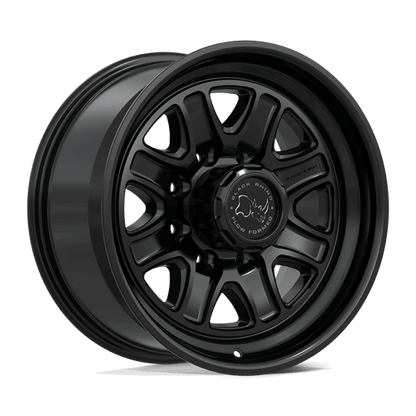 Black Rhino BR032 ECHO Matte Black wheel showcasing rugged design and Flow Formed Technology.