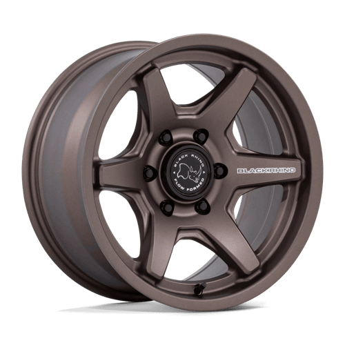 Black Rhino BR035 KUMA Burnt Bronze wheel showcasing timeless six-spoke design and Flow Formed Technology.