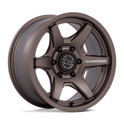 Black Rhino BR035 KUMA Burnt Bronze wheel showcasing timeless six-spoke design and Flow Formed Technology.