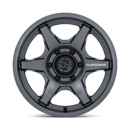 Black Rhino BR035 KUMA Gloss Gunmetal wheel featuring a six-spoke design and Flow Formed Technology.