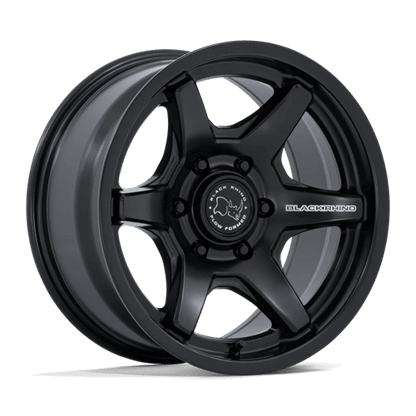 Black Rhino BR035 KUMA Matte Black wheel featuring a sleek six-spoke design and Flow Formed Technology.