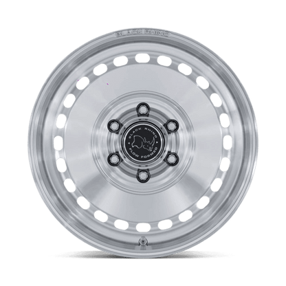 Black Rhino BR036 BASIN Gloss Silver W/ Machined Face wheel with unique design and rally-inspired aesthetics.