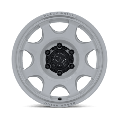 Black Rhino BR037 TEMBO Grayspace wheel displaying a purpose-driven 8-spoke design for off-road vehicles.