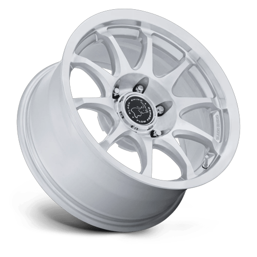Black Rhino BR038 RONIN Gloss Silver W/ Machined Face wheel