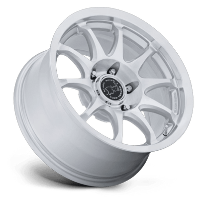 Black Rhino BR038 RONIN Gloss Silver W/ Machined Face wheel