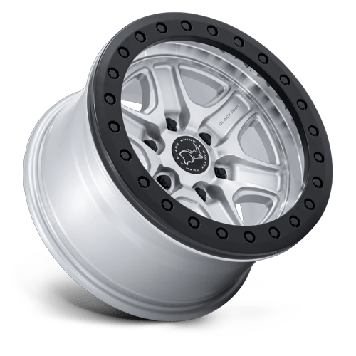 Black Rhino BR200 ECHO TRAIL LOCK BEADLOCK Hyper Silver W/ Machined Face wheel