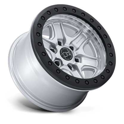 Black Rhino BR200 ECHO TRAIL LOCK BEADLOCK Hyper Silver W/ Machined Face wheel