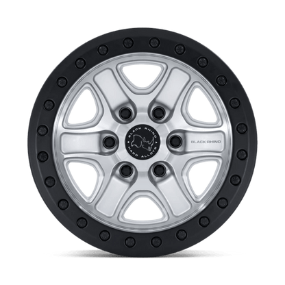 Black Rhino BR200 ECHO TRAIL LOCK BEADLOCK Hyper Silver W/ Machined Face wheel
