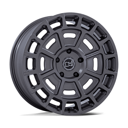 Black Rhino BR404 VOLTAIC Matte Gunmetal wheel showcasing full-face design for off-road performance.