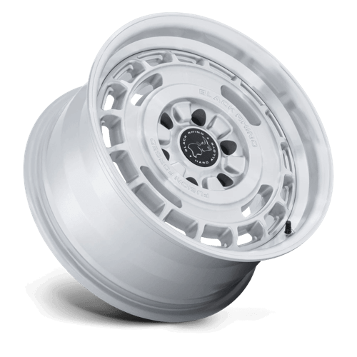 Black Rhino BR600 VAGABOND Gloss Silver W/ Machined Face wheel showcasing classic off-road design and modern finish.