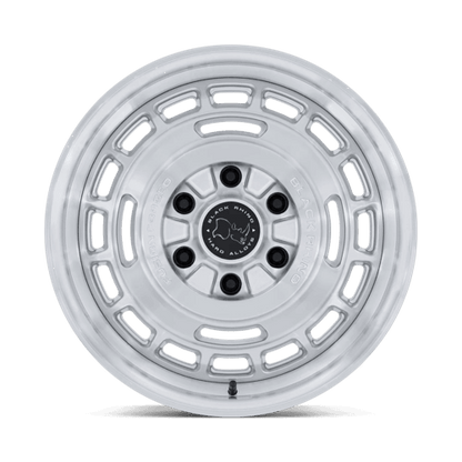 Black Rhino BR600 VAGABOND Gloss Silver W/ Machined Face wheel with retro design and bold finish