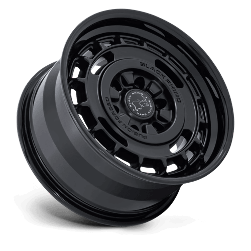 Black Rhino BR600 VAGABOND Matte Black W/ Gloss Black Lip - Bold off-road wheel design.