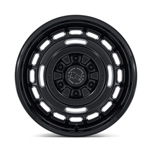 Black Rhino BR600 VAGABOND Matte Black W/ Gloss Black Lip - off-road wheel design with retro details and modern finish.