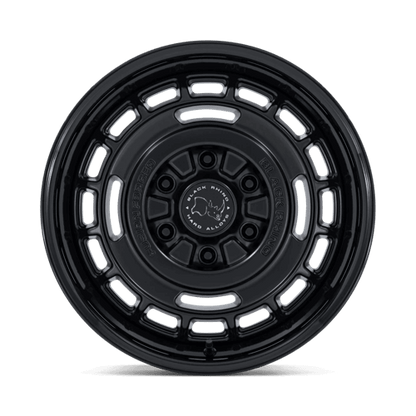 Black Rhino BR600 VAGABOND Matte Black W/ Gloss Black Lip - off-road wheel design with retro details and modern finish.